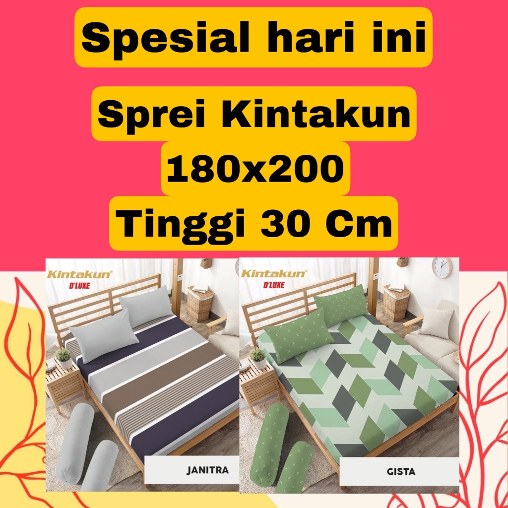 Sprei Kintakun Deluxe 180x200 Tinggi 30cm