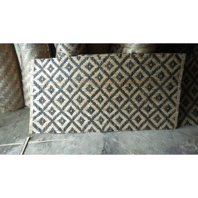anyaman bambu/gedeg/gribig/bilik bambu