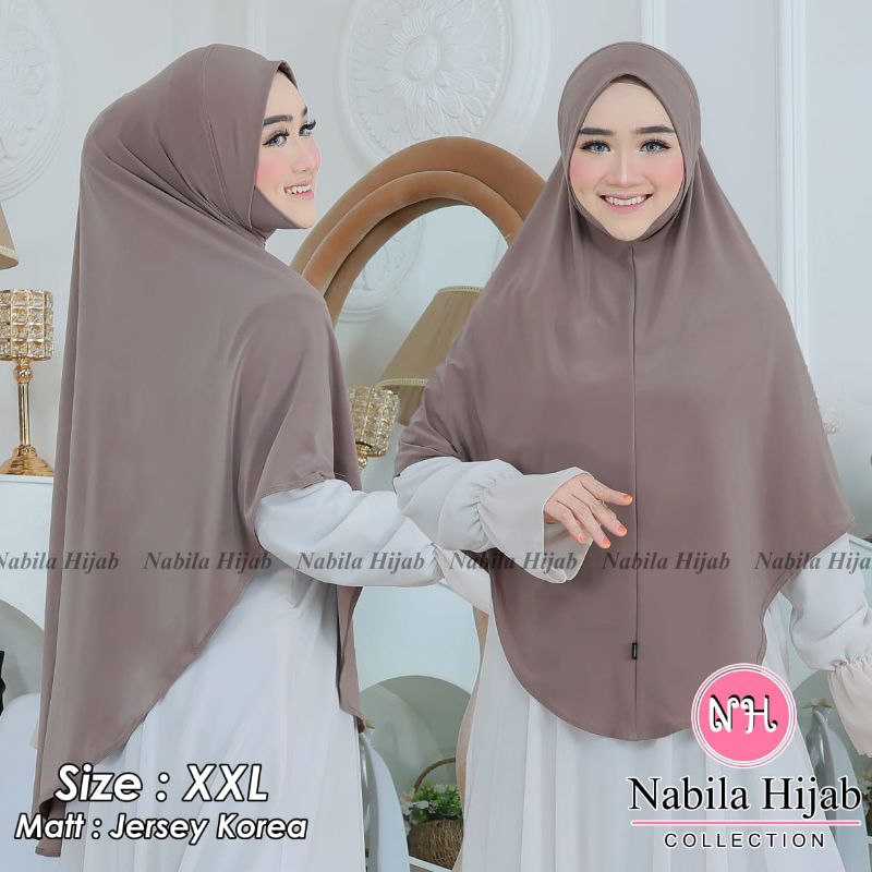 hijab instan dagu malaysia jumbo XXL / jilbab dagu malaysia jersey korea khimar XXL