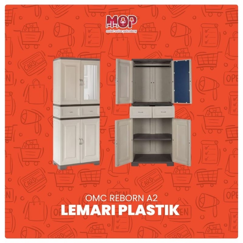 Lemari Pakaian Plastik Lemari Baju Plastik Olymplast OMC Reborn A2