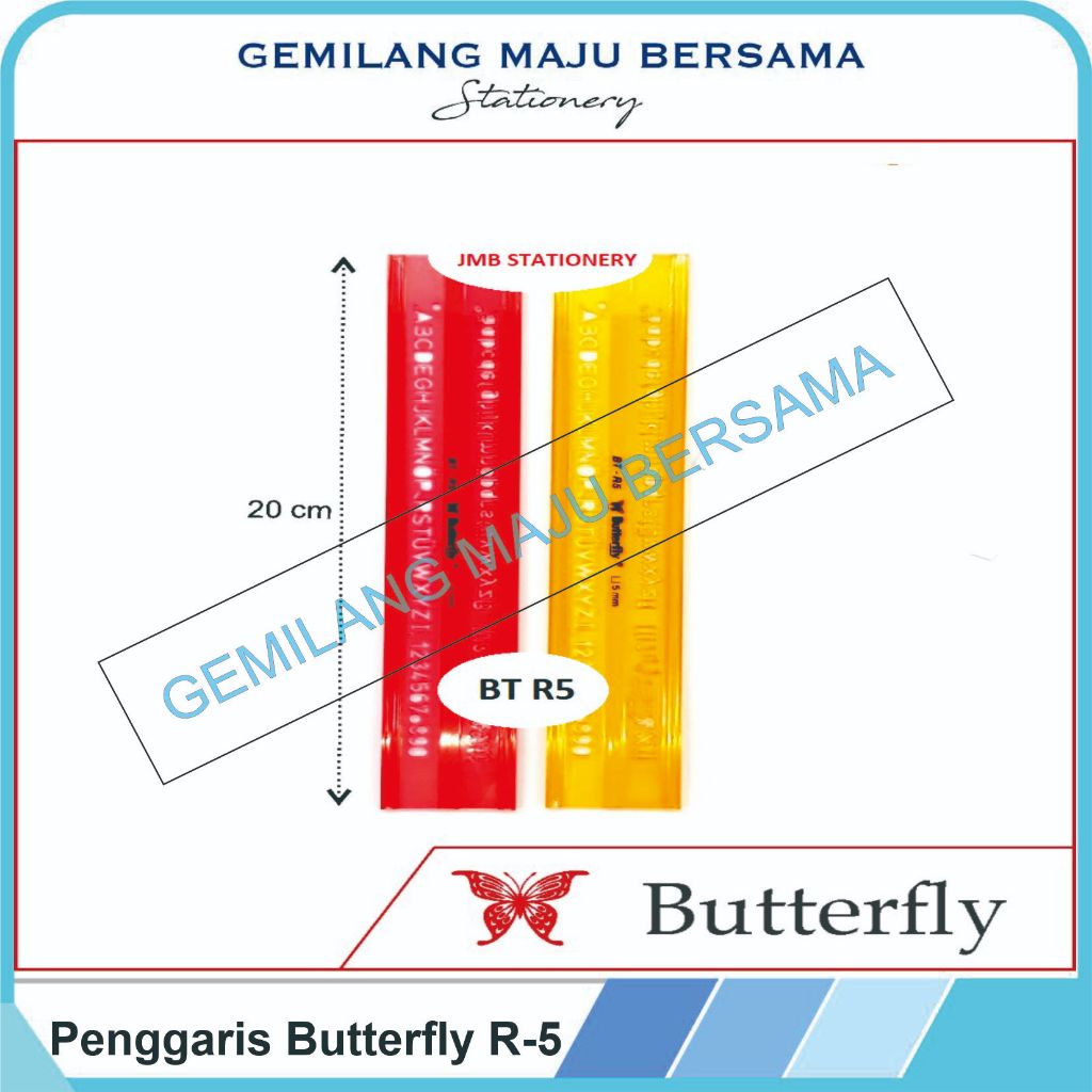 

Mistar Penggaris Butterfly BT - R5