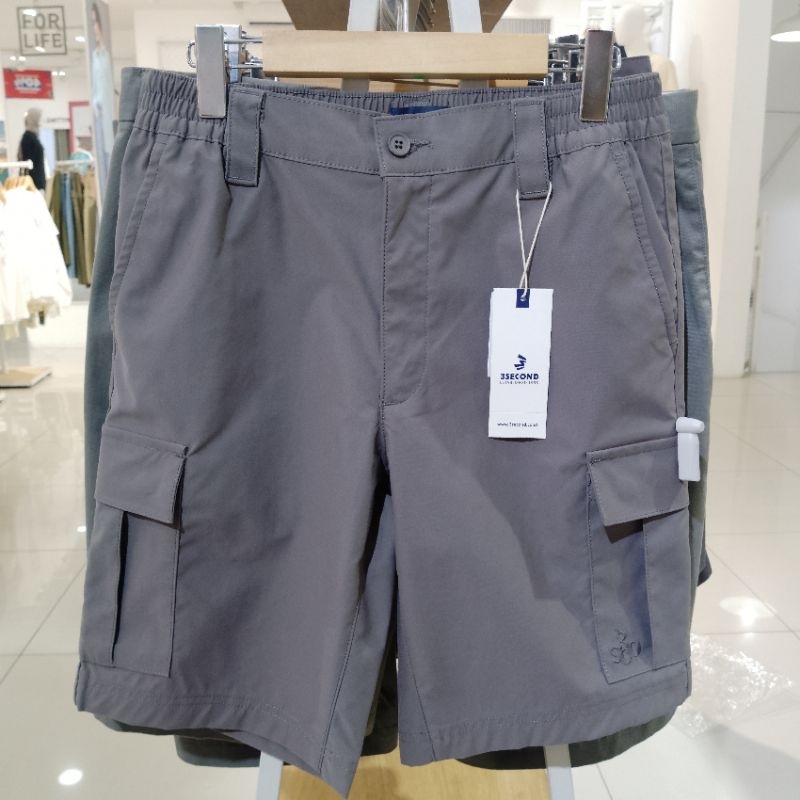 3Second Celana Cargo Pendek Pria Relaxed Fit 020125 Original
