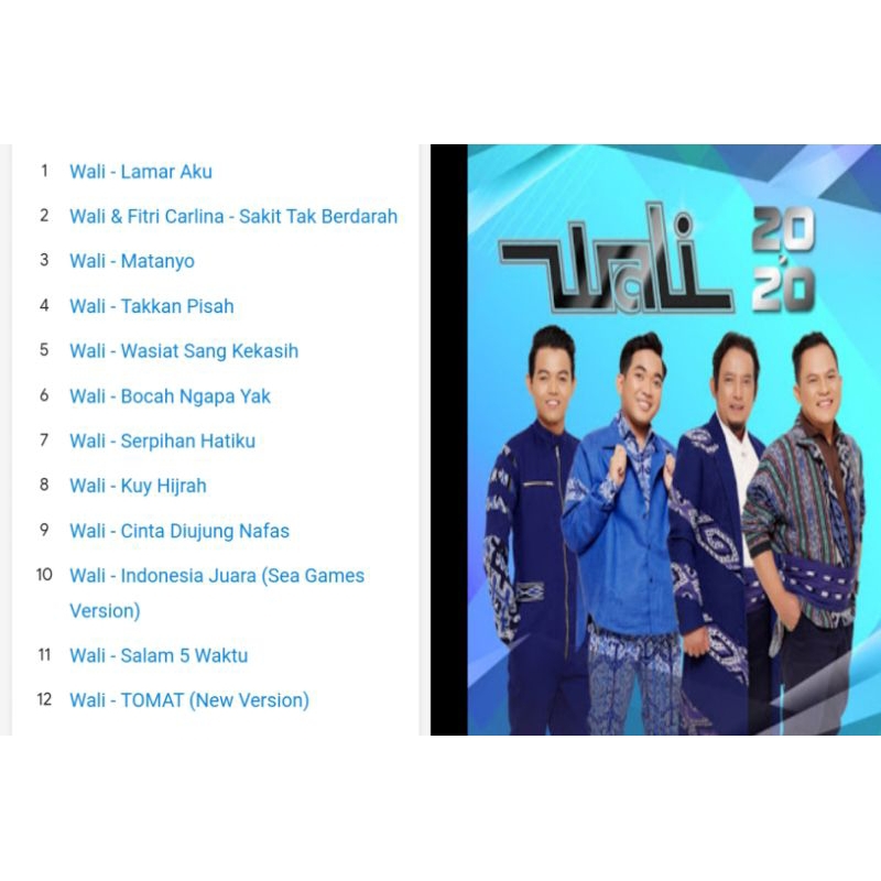 cd wali band album 20.20 (2020)