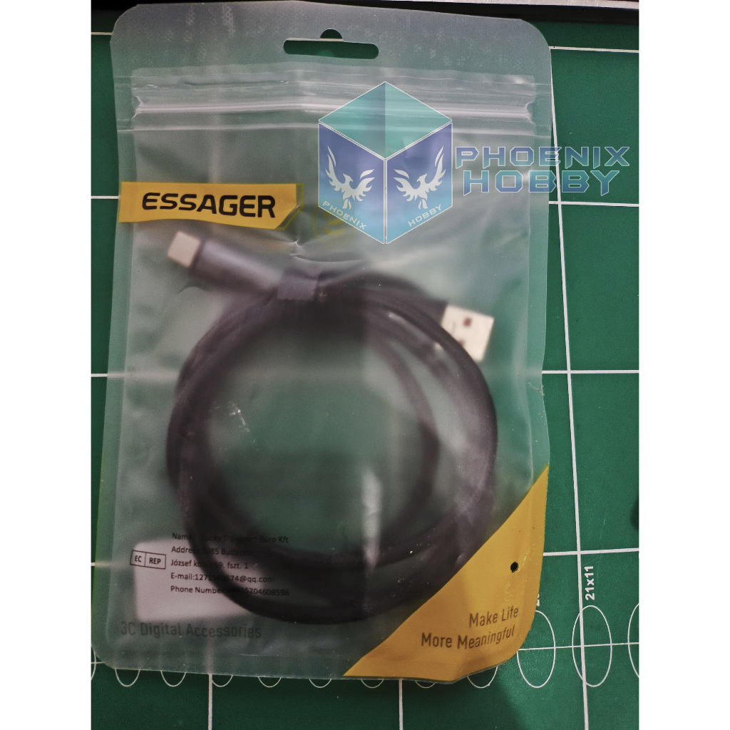 Kabel Type C Essager Fast Charging Essager 100W LED Display 1m