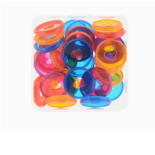 

DISC RING plastic buckle macaron love disc solid color mushroom card book notebook album binding ring buckle