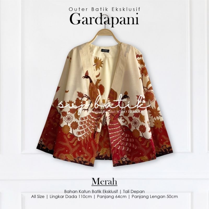 ATASAN BATIK WANITA TERBARU 2025 BAJU BATIK OUTER CARDIGAN KERJA KANTOR KONDANGAN EKSKLUSIF