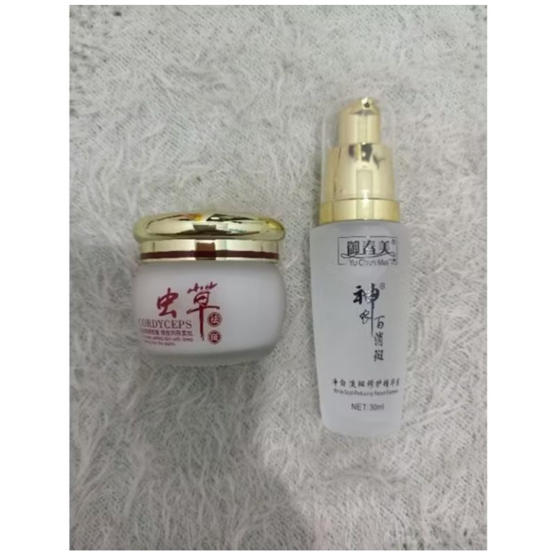 cream malam + serum cordy | yuchunmei serum + cream malam