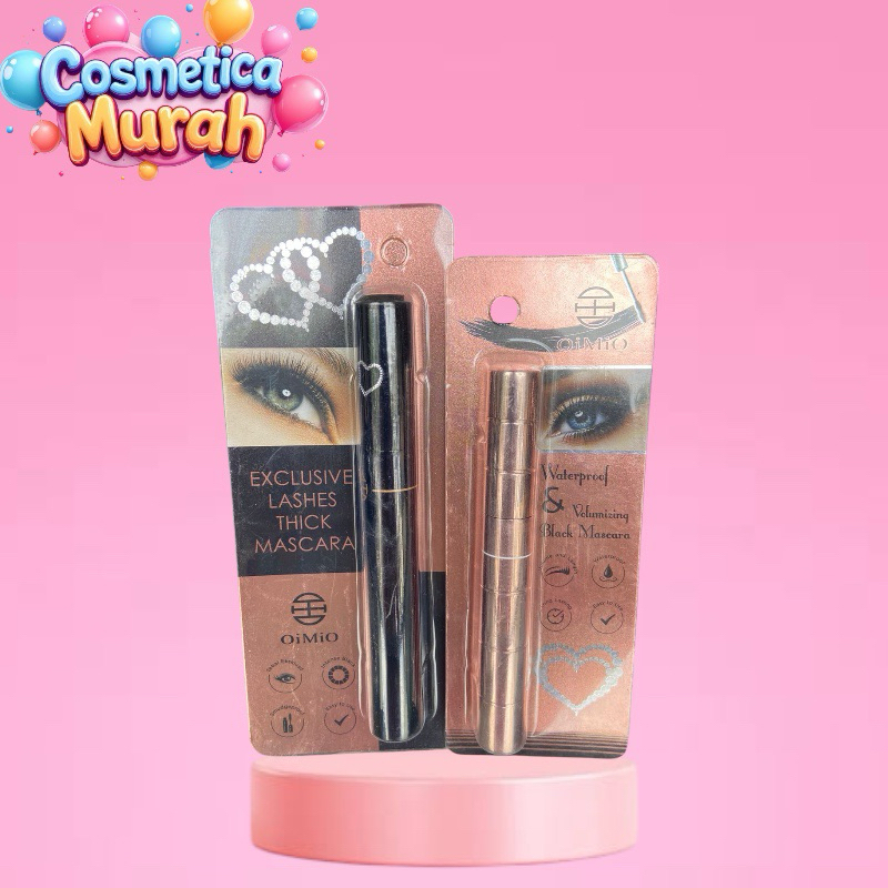 cosmeticamurah - OIMIO MASCARA BLACK VOLUME AND LASH MASKARA - OIMIO MASCARA TEBAL DAN LENTIK 8 ML