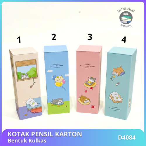 

BOS Kotak Pensil Karton Berdiri/Tempat Pensil Organizer/Pencil Case