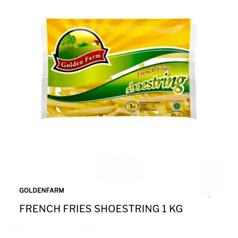 

Kentang Shoestring Golden Farm 1 Kg | French Fries Shoestring Golden Farm -TERMURAH-
