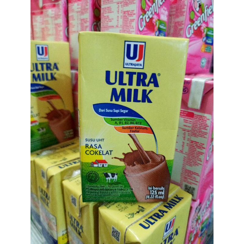 

Ultra Milk coklat/susu UHT netto 125ml Rasa Coklat