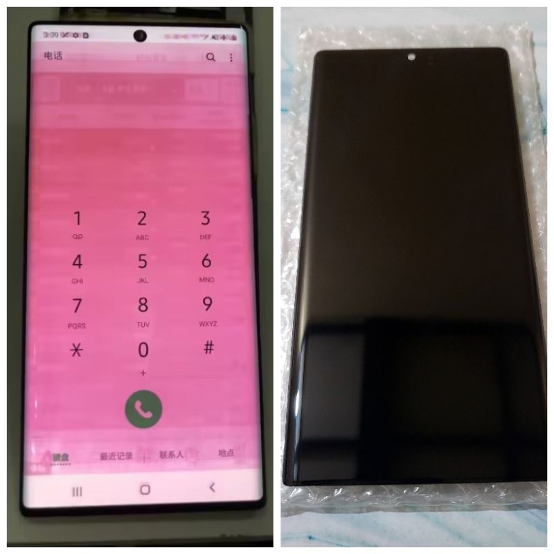 Lcd Samsung note 10 plus ori copotan minus shadow m803