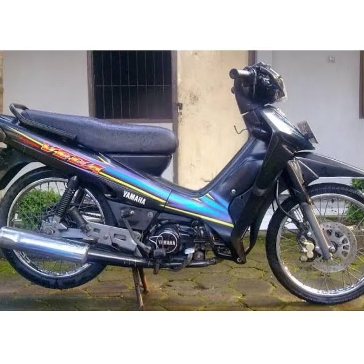 STRIPING LIST STIKER YAMAHA VEGA OLD LAMA TAHUN 2000 VEGA LAMA list bodi hitam