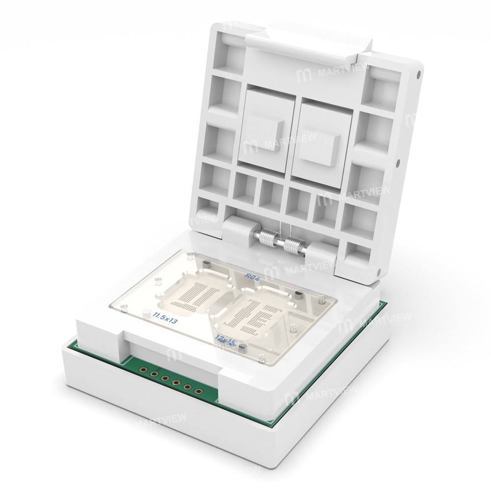UFI R04 - Adaptor Soket Uji eMMC/eMCP BGA221/BGA254 – Versi 2025, Kompatibel dengan UFI-Box - 100% O