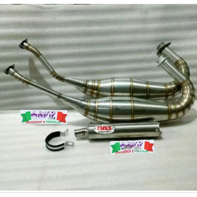 Knalpot DBS Full stainless anti karat Las Argon standar & cobra motor Kawasaki Ninja RR & R SS ZX KR
