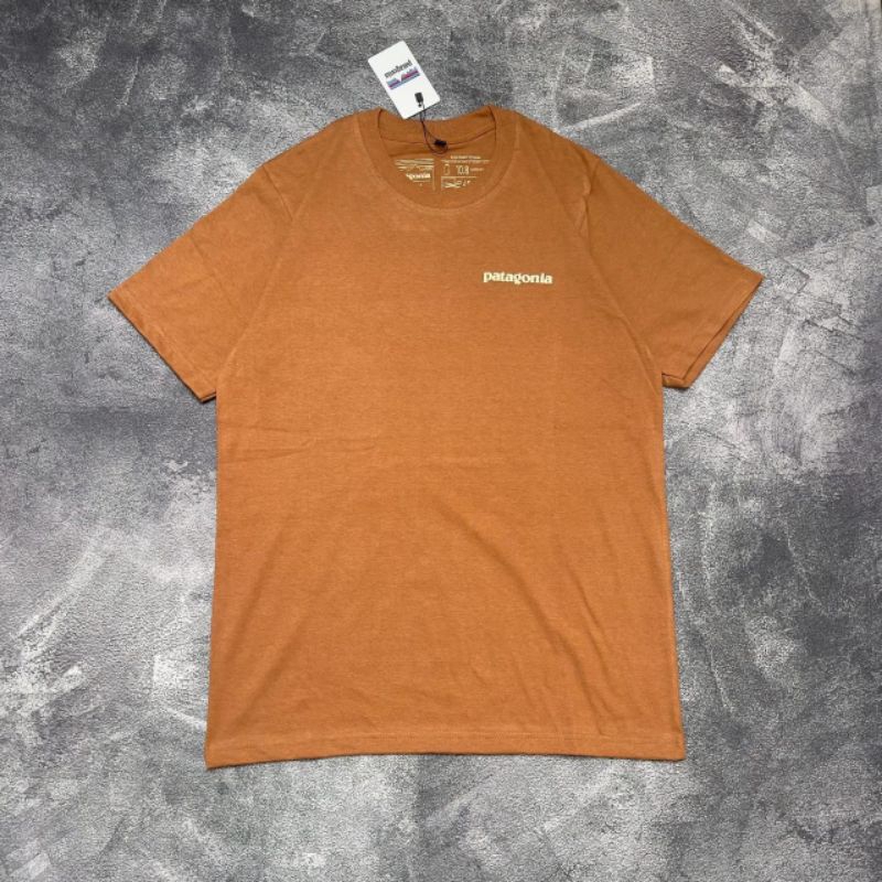 T-shirt Patagonia Full Tag Label Kaos Patagonia Outfit Pria wanita Casual Catton Combad 24s