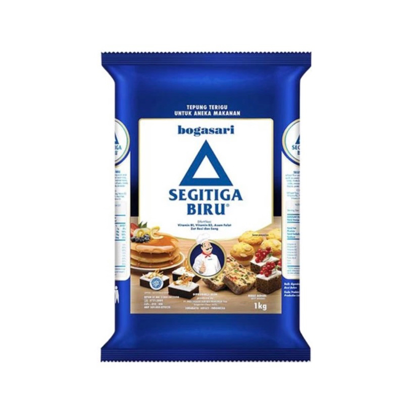

Terigu 1kg Segitiga Biru Kemasan Premium