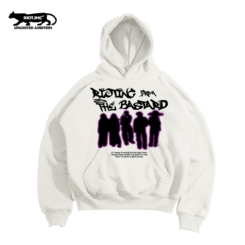 Hoodie Boxy Bastard Riot | Riot.inc | Hoodie Pria Wanita