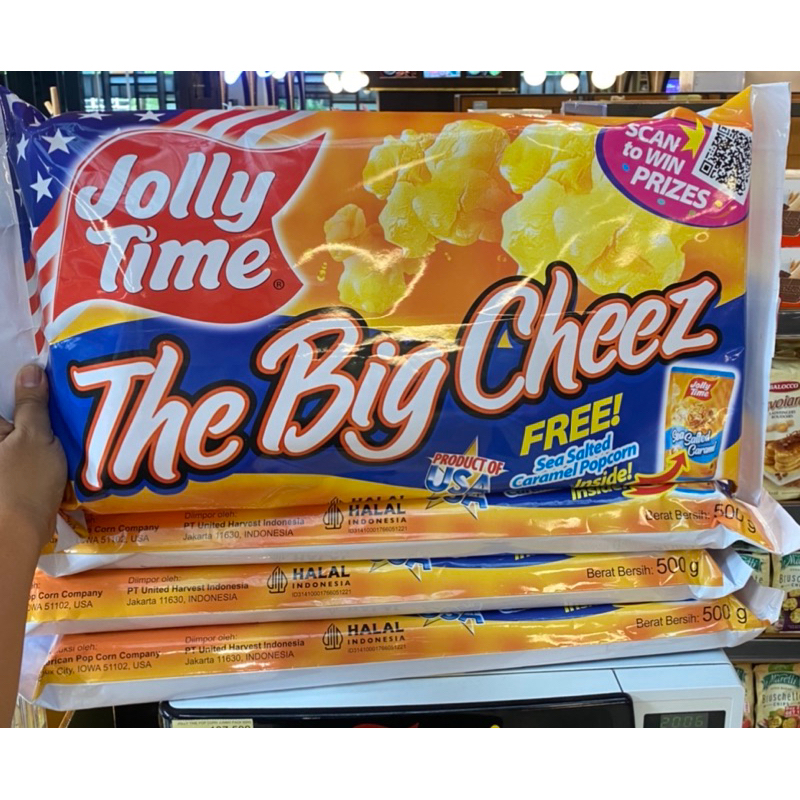 

Jolly Time The Big Cheez Popcorn Jumbo Pack 500 gram
