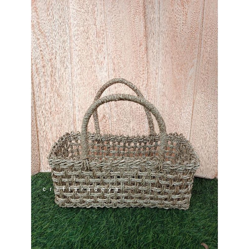 

(30×13×12) Tas Rara Polos Tanpa Furing / Hampers 3 Toples Natural