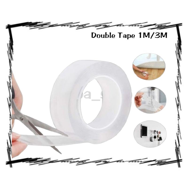 

Double Tape 1M/3M nano tape isolasi bening