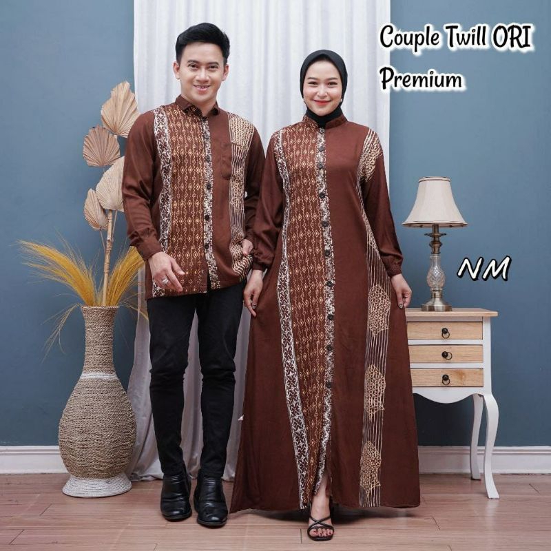 Couple Batik Twill ORI Premium Bahan Halus dan Adem Couple Baju Lebaran