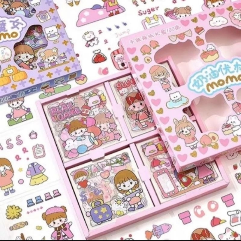 

Sticker momo original lucu 10pcs