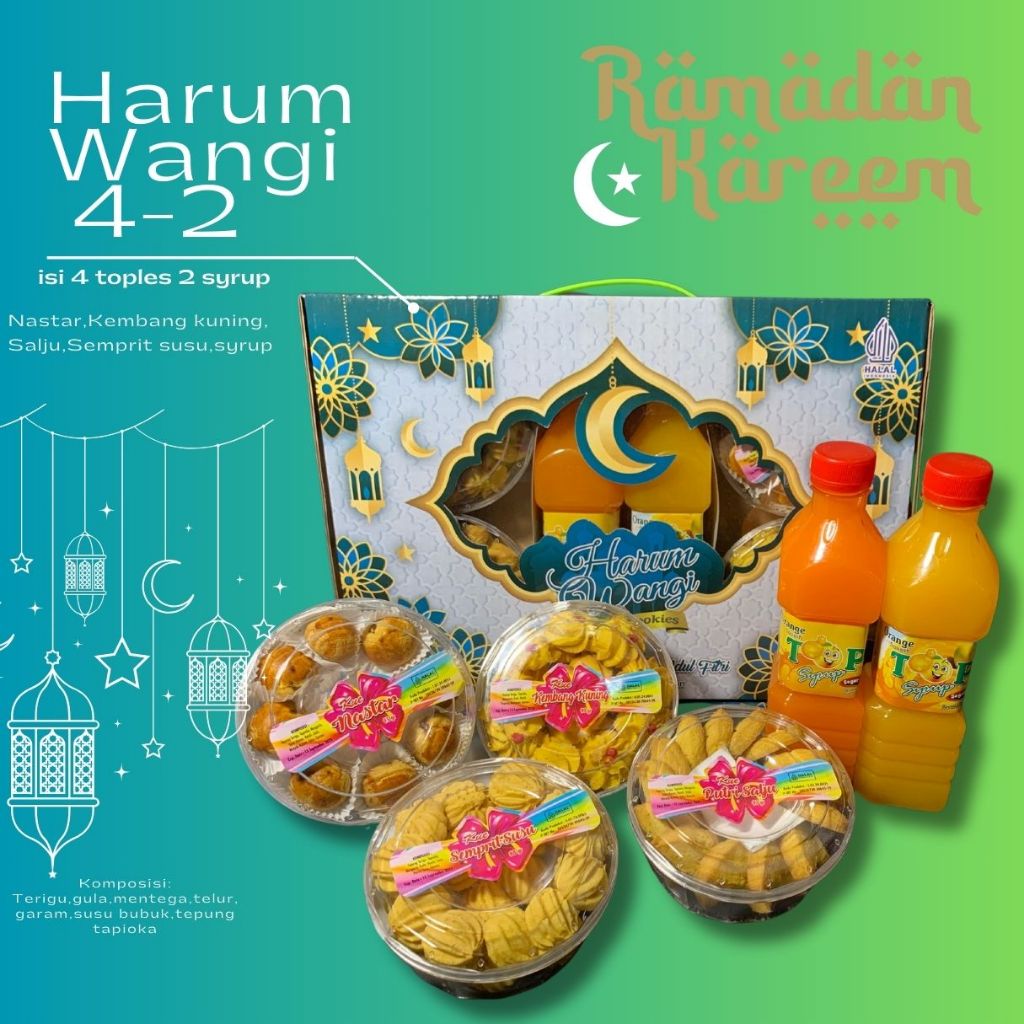 

parcel kue butter cookies harum wangi Bedug