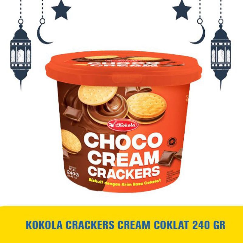 

Kokola Cream Crackers Toples 240gr / Choco / Lemon