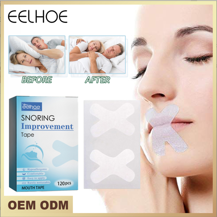 EELHOE Pita Anti Ngorok Pita Mulut Tidur Untuk Mencegah Ngorok Segel Tidur Anti Ngorok Pernapasan Mu