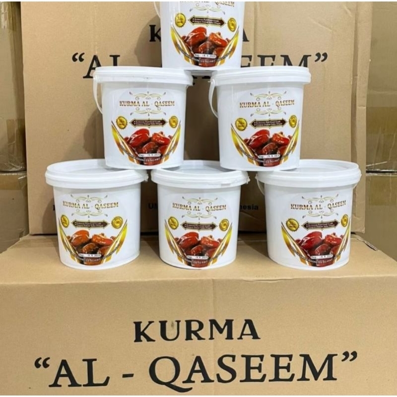 

Kurma Al Qaseem / kurma sukari Al Qassim kemasan ember - stok baru Exp 2026