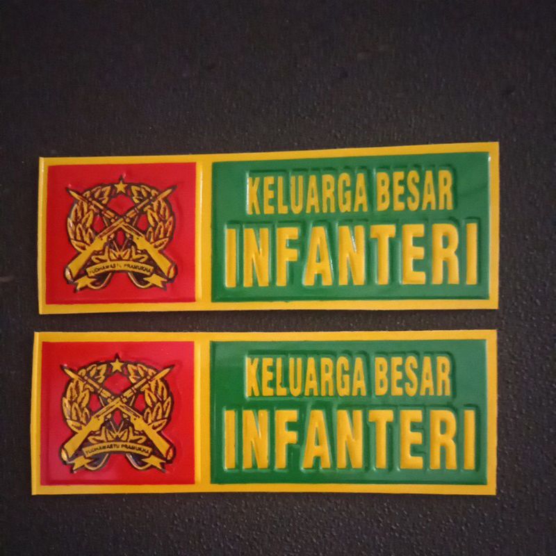 

Stiker Embos Nopol Infanteri Silang Senjata