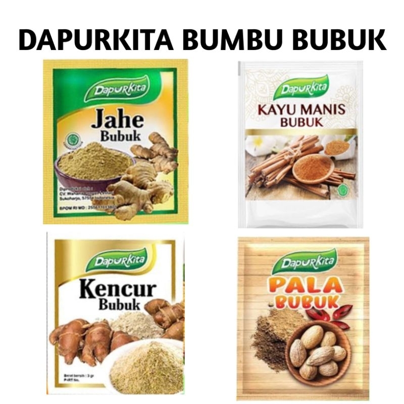 

DapurKita Jahe Bubuk / Kayu Manis Bubuk / Pala Bubuk / Kencur Bubuk