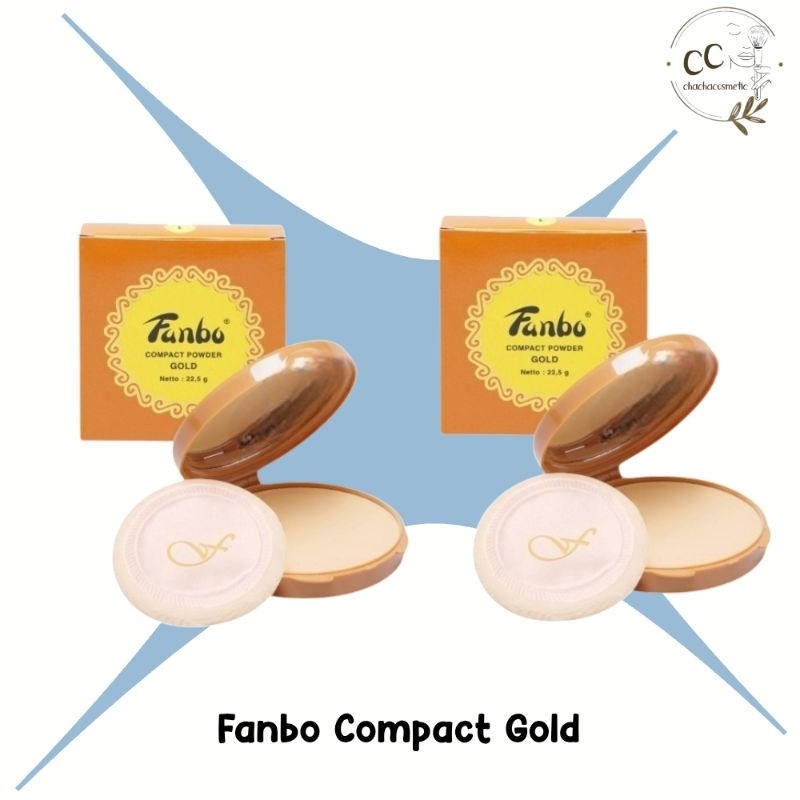 Fanbo Compact Gold/Fanbo Bedak Padat