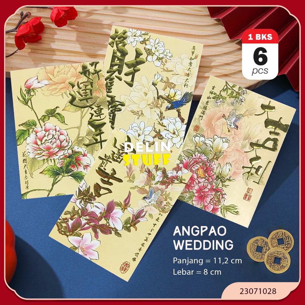 

Angpao Pendek Wedding Tebal Angpao Wedding Angpao Pernikahan Angpau Wedding isi 6 pcs (23071028)