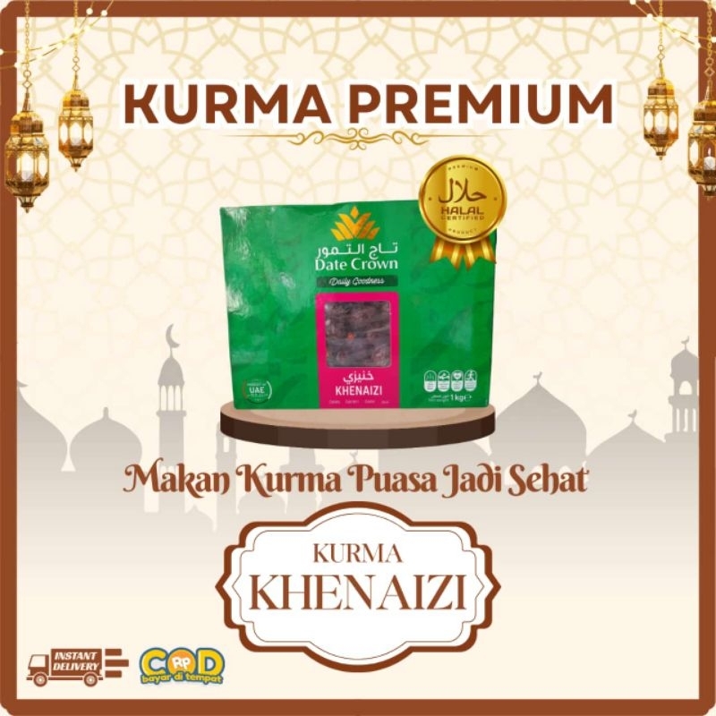 

Date Crown Kurma Khenaizi (1kg) dari UAE in Box