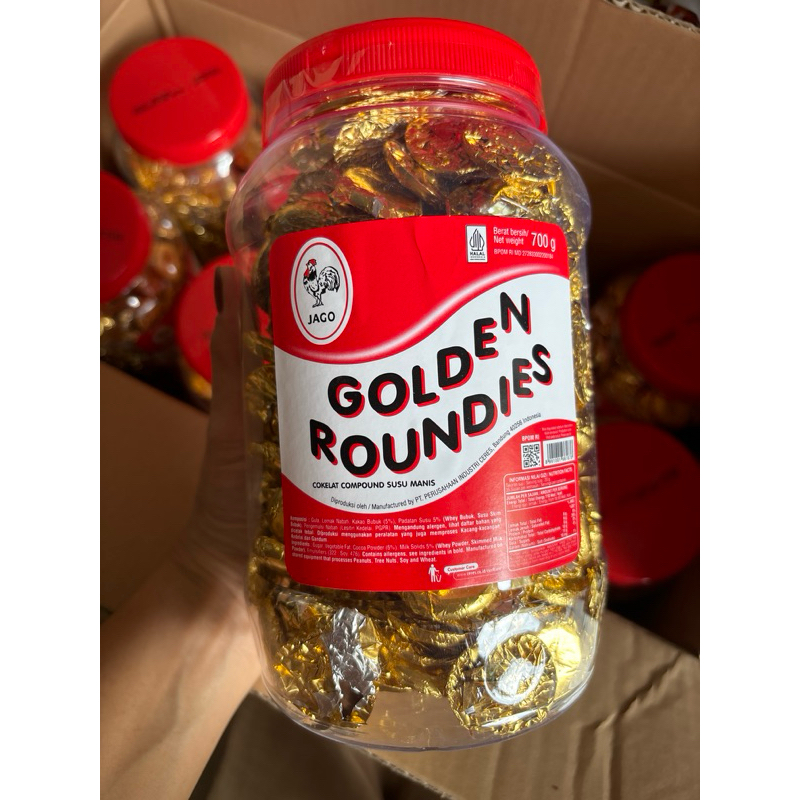 

GOLDEN ROUNDIES Coklat Jago 700 gr