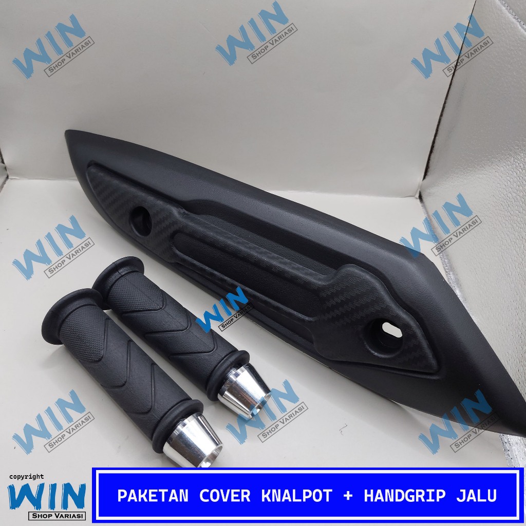 cover knalpot beat fi esp beat new scoopy + handgrip motor sarung gas motor