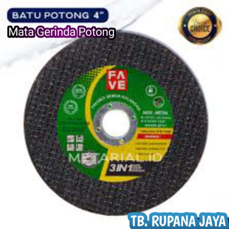 Mata Gerinda POTONG 4" / Batu gerinda / Mata potong