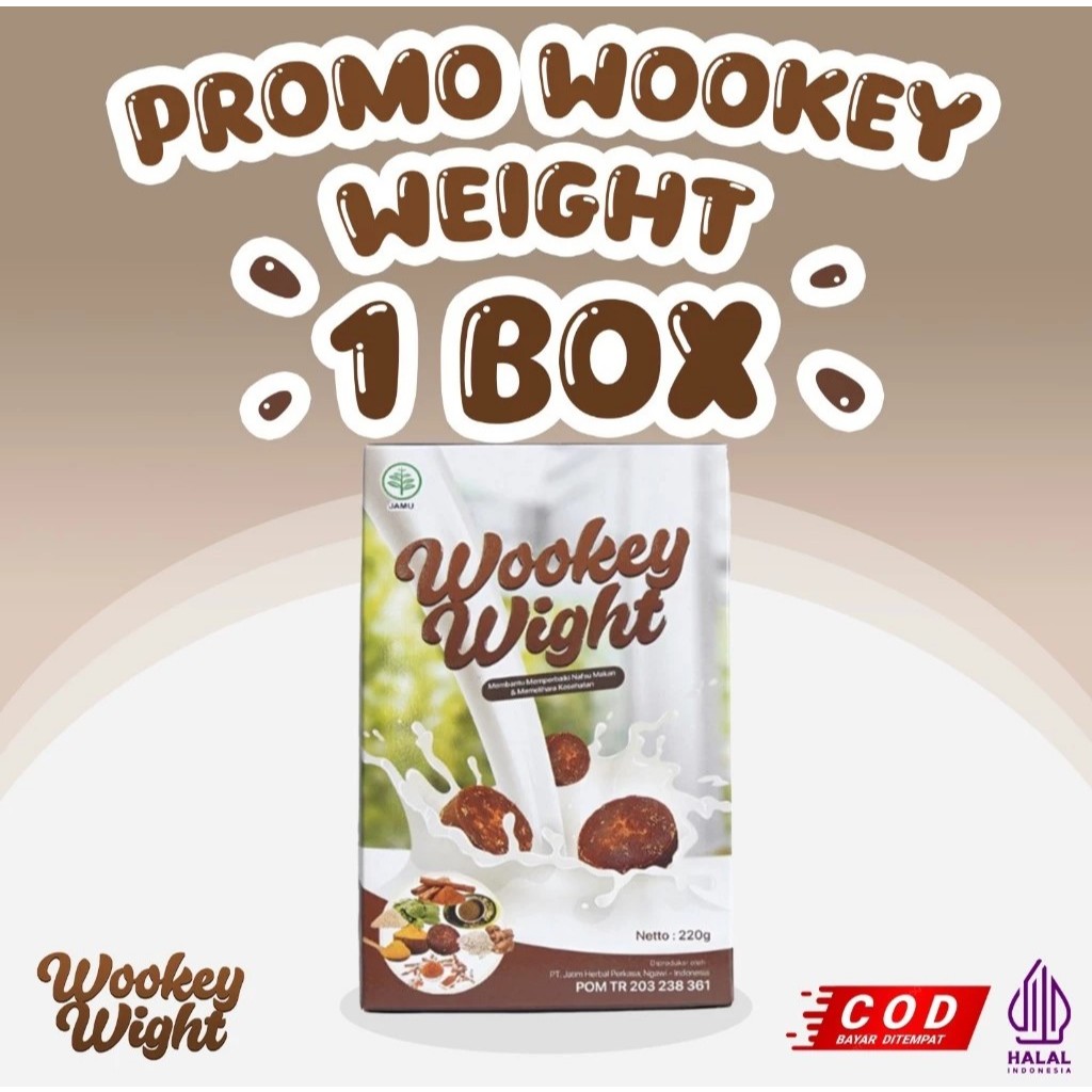 

PROMO AMBYAR!!! 1 BOX Wookey Weight - Susu Penambah Berat Badan 200gr Paket Nutrisi