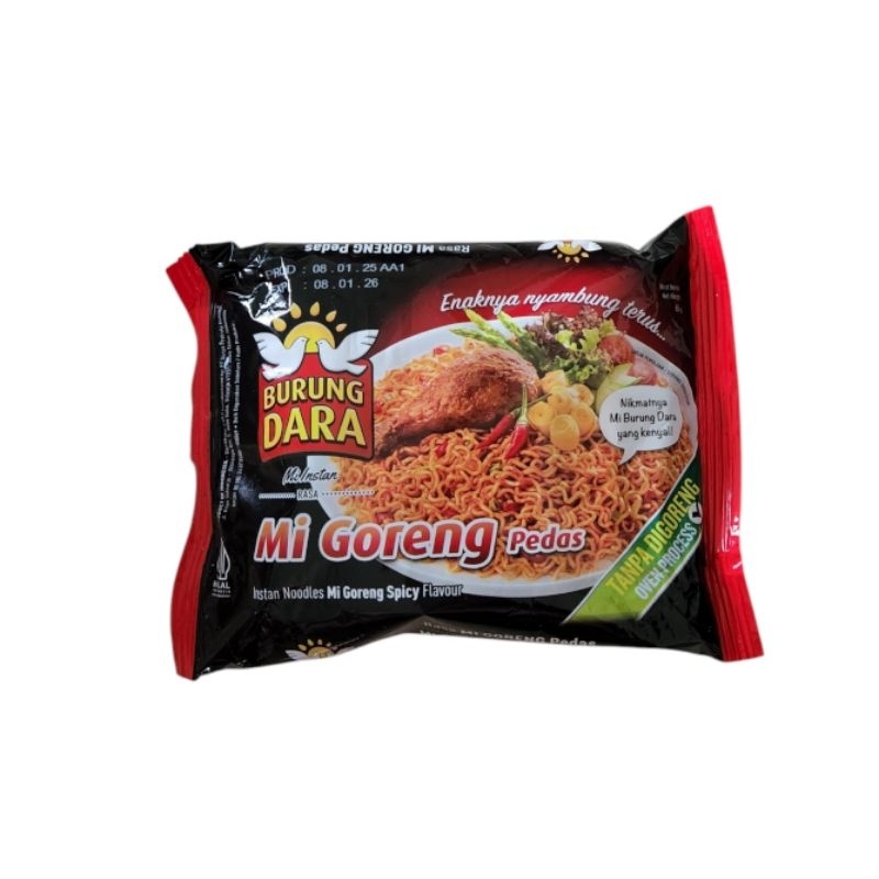 

Burung Dara Mi Instan Goreng Pedas 65g