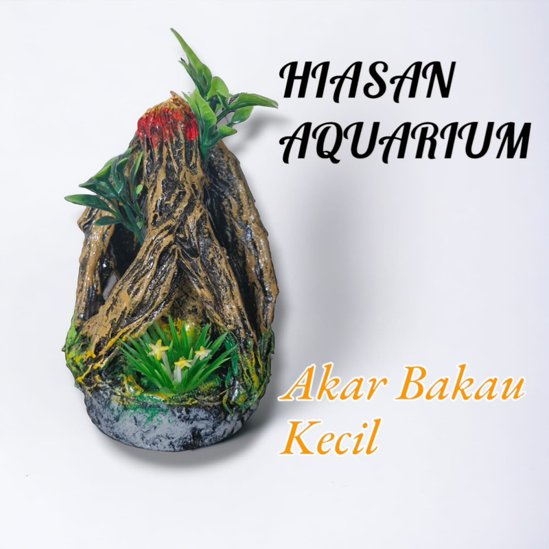 Hiasan Ornament Dekorasi Aquarium Aquascape Akar Baru Kecil