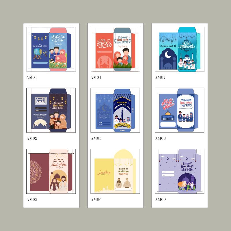 

CUSTOM AMPLOP LEBARAN ( ISI 20 PCS )