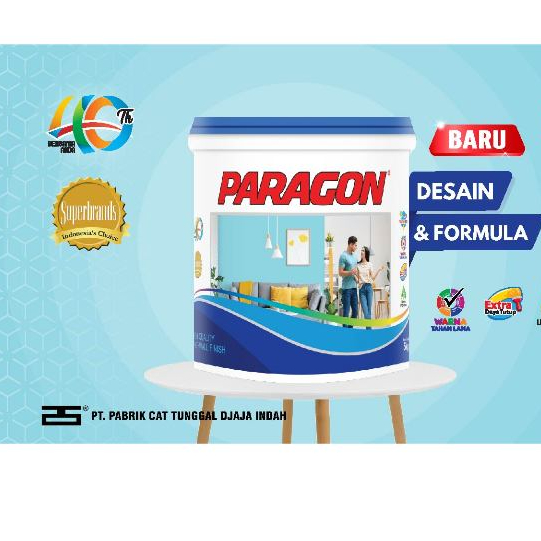 CAT TEMBOK PARAGON MIXING 5 KG WARNA CERAH