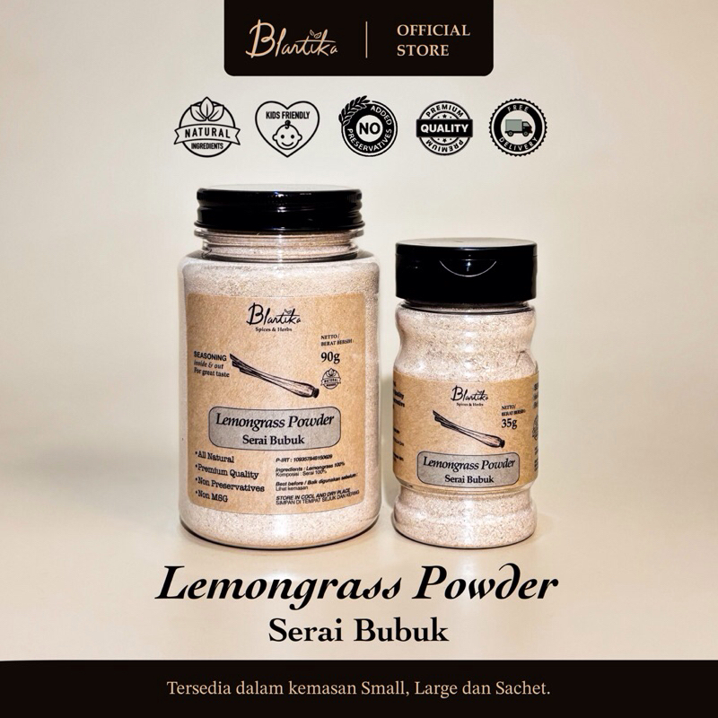 

Blantika - Serai Bubuk / Sereh Bubuk / Ground Lemongrass / Serai Giling