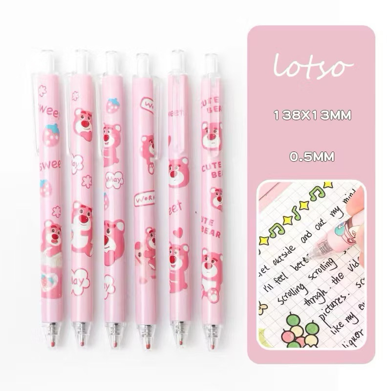 

Ballpoint Pulpen Mekanik Lucu Karakter Pen Set isi 6