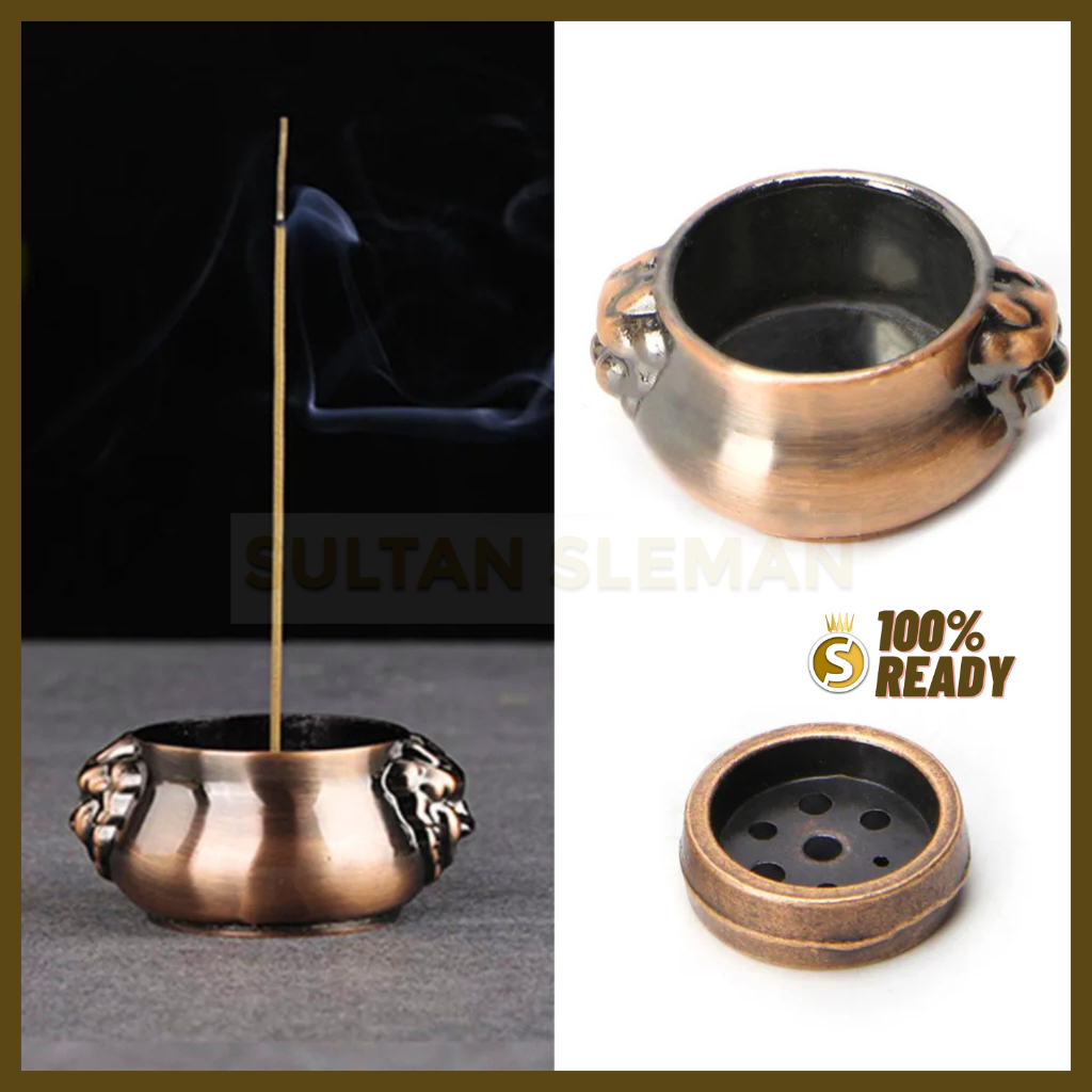 Tempat Bakar Dupa / Tempat Dupa / Tempat Bakar Dupa mabkharah Bulat / Tempat Bakar Dupa