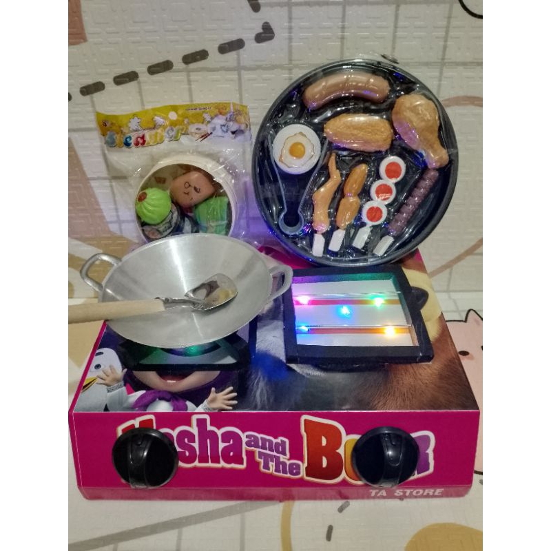 KOMPOR LED MAINAN ANAK / KOMPOR MAINAN MASAK MASAKAN / KOMPOR MAINAN BISA NYALA