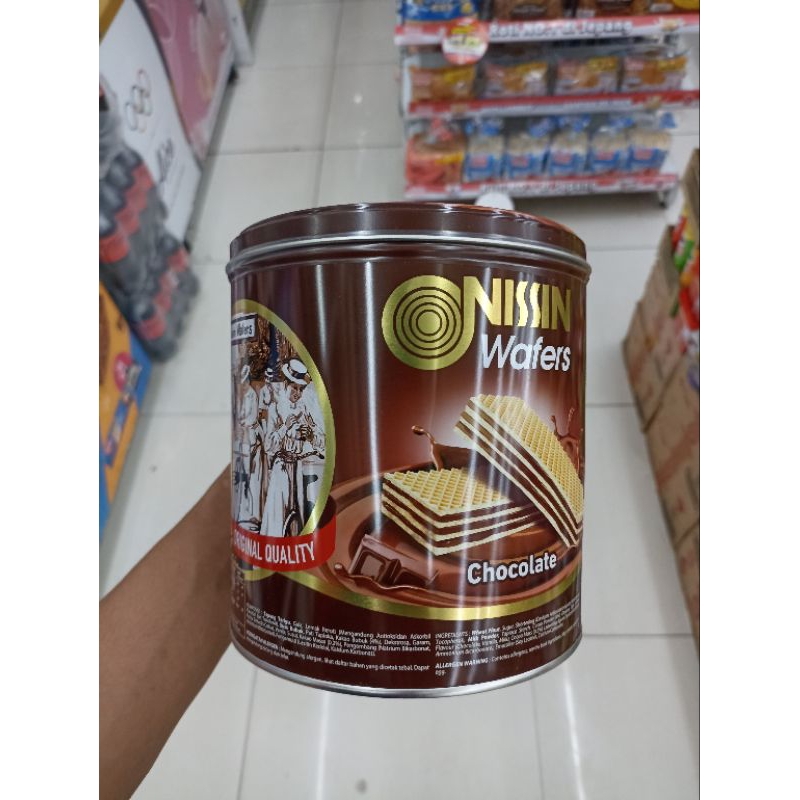 

Nissin Wafer Chocolate Can 570g / SPESIAL BULAN RAMADHAN DAN IDUL FITRI / KUE KALENG MURAH / PARCEL LEBARAN