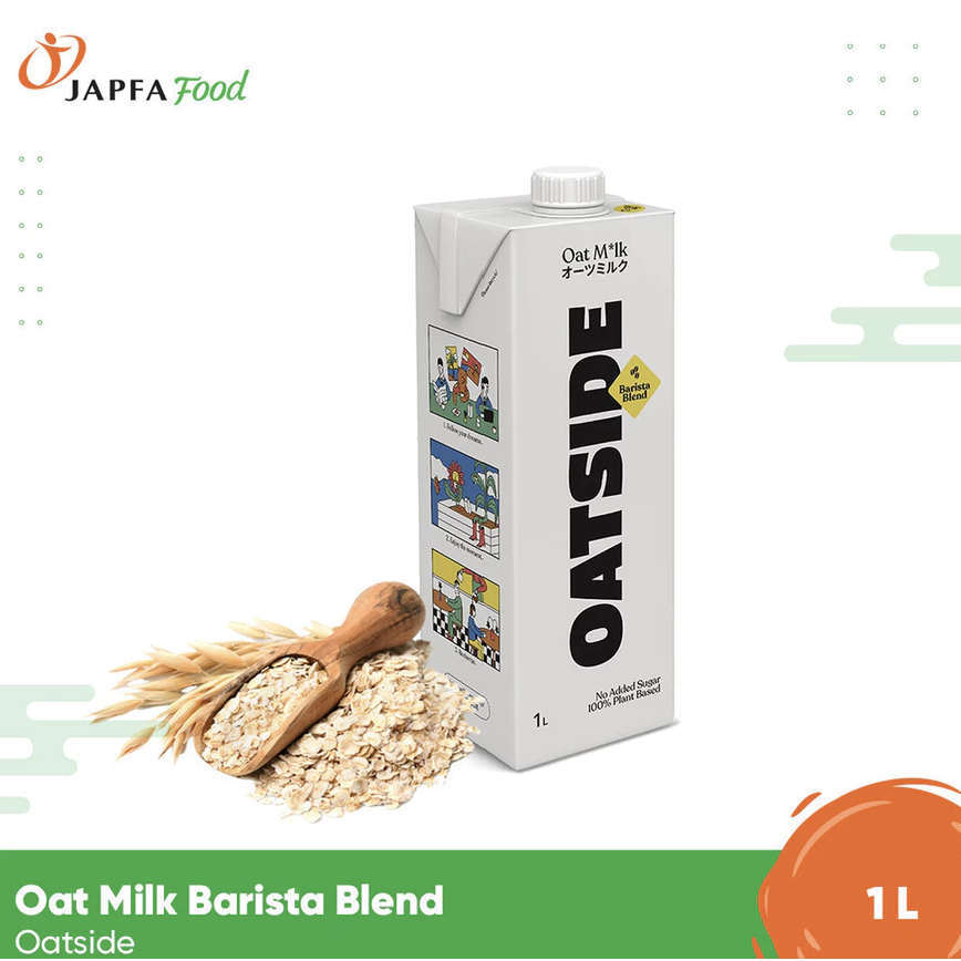 

Oatside Barista Blend Oat Milk / Susu Oat Gandum 1 L / OATSIDE MILK BARISTA BLEND 1 L